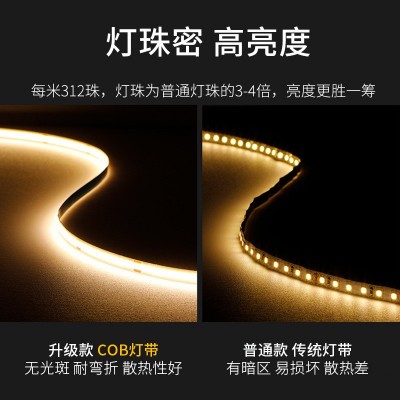 三棵松cob灯带24V低压led家用户外中山家装橱柜自粘批发l ed灯条图3
