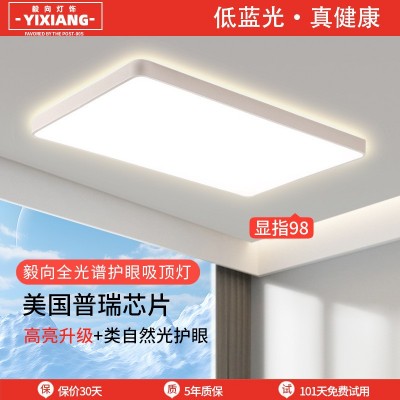 全光谱吸顶灯大厅高级感超薄主卧室灯家用简约现代客厅灯中山灯具