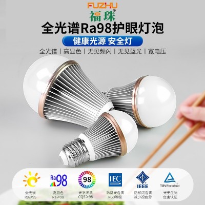 全光谱护眼灯泡Ra98高显色RG0红光增强无频闪落地台灯E27三色变光图2