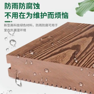 实心压花塑木地板室外露台阳台庭院花园塑木地板防水防潮防腐批发图4