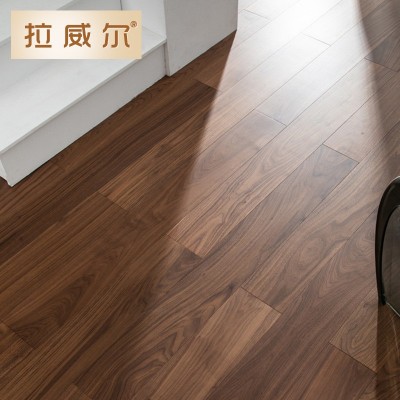 热销ENF级1.2/1.9米橡木纯 真三层实木地板 大板锁扣地热黑胡桃图4