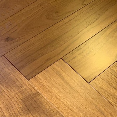 缅甸柚木多层实木木地板室内家用原木色E0级防腐实木复合地板15mm图4