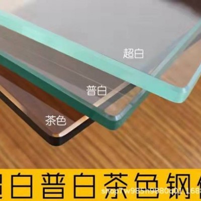 厂家供应各类压花玻璃钢化玻璃 茶色玻璃 5mm灰色玻璃 蓝色玻璃图2