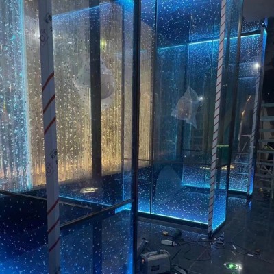 水夹玻璃钢化双层夹胶安全玻璃酒店ktv隔断装饰艺术玻璃生产厂家图3