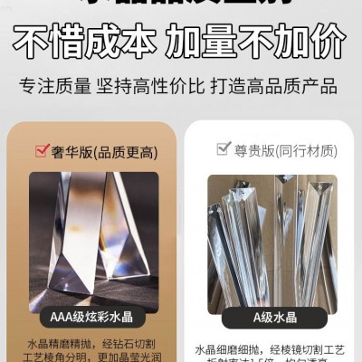 现代水晶吊灯别墅复式楼挑空客厅大吊灯轻奢酒店餐厅led楼梯灯具图5