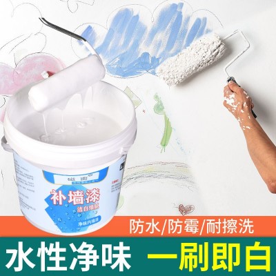 补墙漆补墙膏白色墙面修补翻新修复刷墙壁墙体防潮防霉涂料乳胶漆图3
