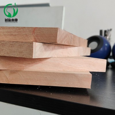 工厂批发奥古曼18mmAA胡桃芯直拼板材实木家具桌面衣柜橱柜木板材图3