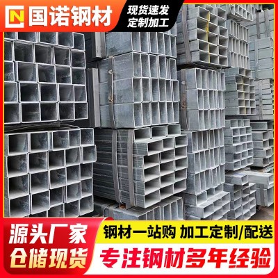 镀锌方管佛山现货 大口径低合金方通建筑用方钢管6米铁管空心方管图2