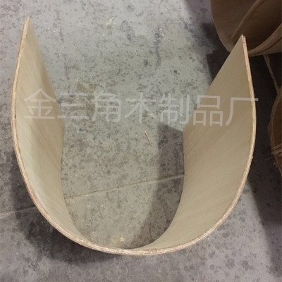 厂家定 制弯曲木 休闲椅配件U型曲木 简约异形胶合弯板木板加工图4