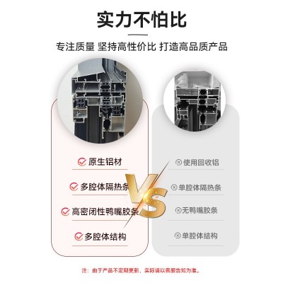 高端佛山断桥铝系统门窗隔音平开窗卧室铝合金门窗封阳台落地窗户图2