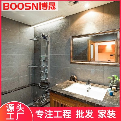 灰色通体砂岩瓷砖300x600麻石面仿古砖车库户外防滑地砖厨卫墙砖图2