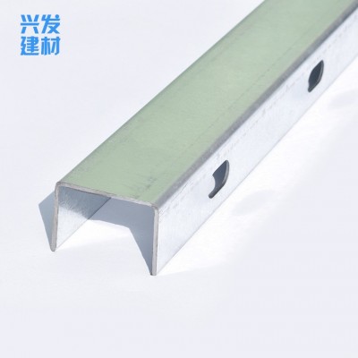 轻钢龙骨厂家供应黑槽多用龙骨型材方通滴水天花龙骨吊带隔墙龙骨图3