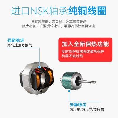 厕所排气扇卫生间4寸6寸8寸墙壁换气扇抽风家用小型排风扇薄图3