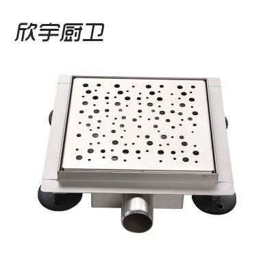 厂家供应新款墙角地漏三角形铜自封小侧排翻板 卫浴酒店工程图4