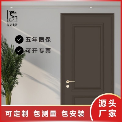 法式复古卧室实木门隔音厂家批发室内房间套装门平开奶油风烤漆门