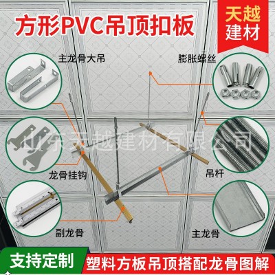 塑料PVC方板 60*60工程拆迁外贸厕卫panel天花板方块集成吊顶扣板图4