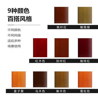 威勒木蜡油桐油清漆水性木器漆家具亮光修补防腐木腊油半透明油漆图5