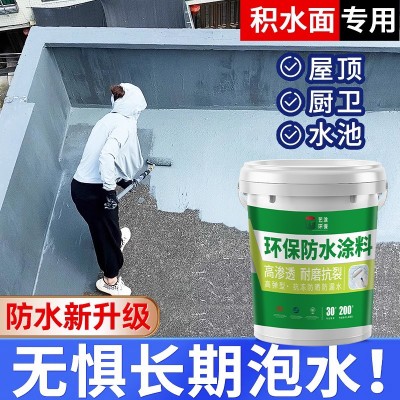 弹性防水涂料屋顶补漏液体卷材楼顶堵漏王沥青防水涂料聚 氨酯防水图1