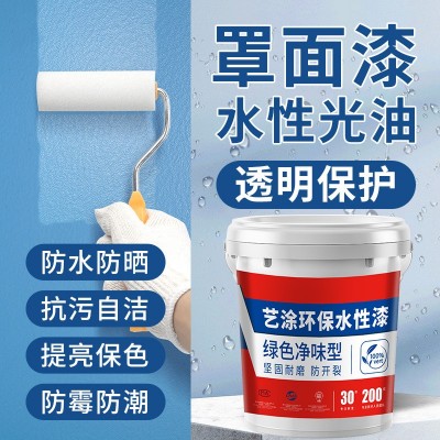 罩面清漆地坪内外墙面罩光漆水性透明防水清漆墙地面保护漆图1