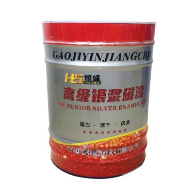 批发恒盛水性10kg银粉漆铝粉漆 银浆漆建筑物粉刷银粉防锈磁漆图4