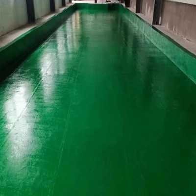 玻璃鳞片涂料管道脱硫塔内衬污水池管道防腐面漆环氧玻璃鳞片漆图2