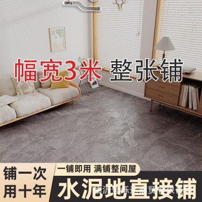 新款地板革3米宽铺地水泥地直接铺出租屋加厚耐磨pvc塑胶地板家用图3