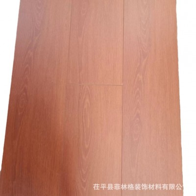 复合地板工厂木纹D107 9.5mm强化木地板锁扣金刚板防潮耐磨家用工图5