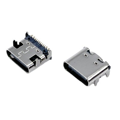 type-c母座连接器 电器TYPEC母座micro5P直边麦克USB充电插 座接口图4