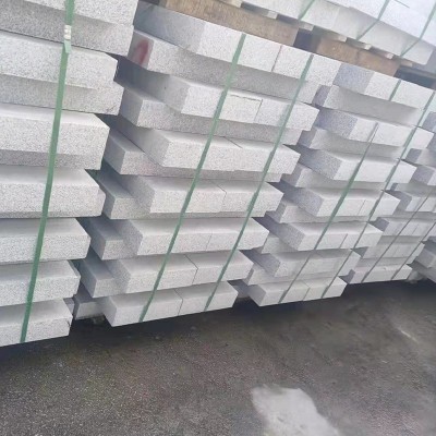 批发芝麻灰花岗岩路牙石，路缘石，五莲灰花岗岩路沿石价格低图3