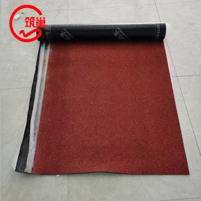红色片岩砂面sbs弹性体改性沥青防水卷材 屋面火烤型耐根穿刺卷材图4