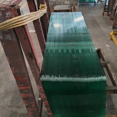 定制加工钢化玻璃6MM普白 CNC水切精雕内孔 倒角钢化玻璃来图定做图2