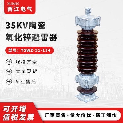 供应氧化锌避雷器高压场所避雷器35KV陶瓷避雷器Y5WZ-51-134图2