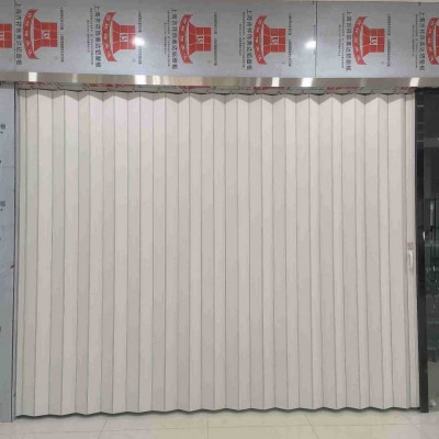 推拉简易折叠门 PVC白色免打孔节约空间吊轨门