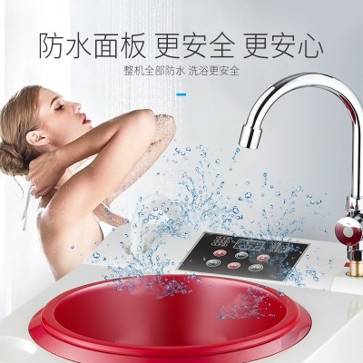 甬泉移动洗澡机100L即热家用储水式电热水器智能恒温简易断电淋浴图3
