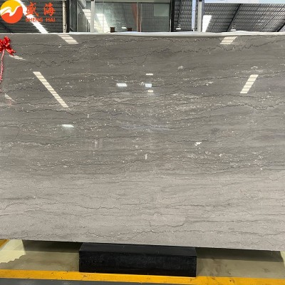 梵高灰天然大理石工装别墅楼盘背景墙地板楼梯门套线条圆柱石材图4