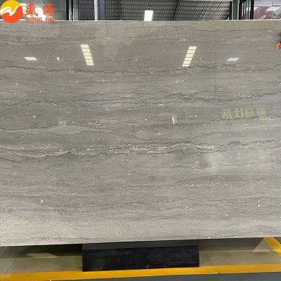 梵高灰天然大理石工装别墅楼盘背景墙地板楼梯门套线条圆柱石材图5