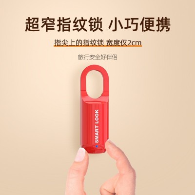 跨境箱包指纹挂锁家具锁USB充电超长待机密码箱背包锁sma rt lock图2