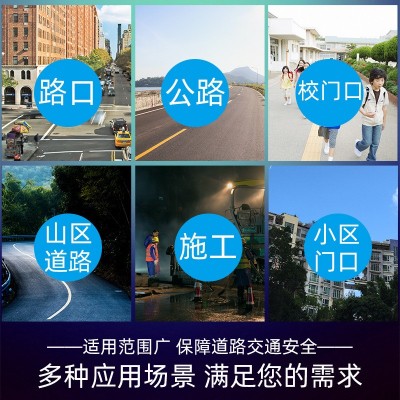 太阳能一体爆闪灯交通安全道路施工警示LED双面路障灯 信号闪爆灯图3