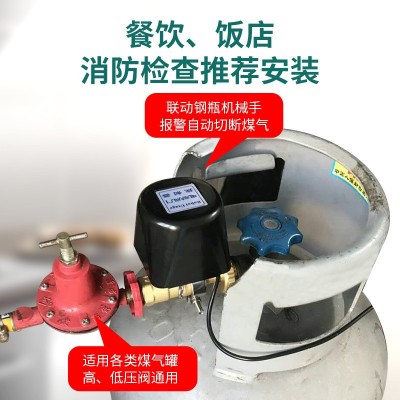 金盛安液化气报警器丙烷餐饮饭店厨房煤气泄漏燃气报警器自动关阀图2