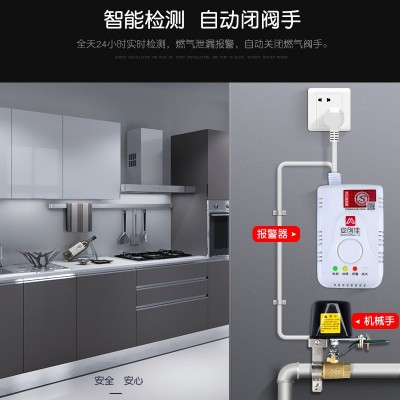 燃气报警器 家用煤气可燃气泄漏煤气切断阀罐钢瓶机械手电动阀门图1
