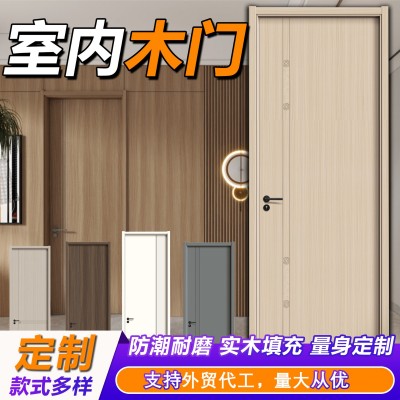 木门碳晶门室内木门可包邮送货隔音实木免漆木门出租屋房间入户门图1