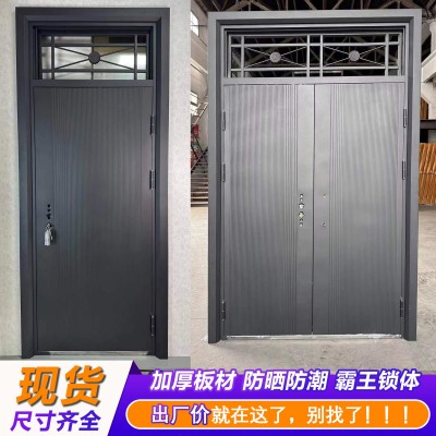 甲级防盗门入户门钢制金属进户门加厚钢板铁门室内门卧室门公寓门图3