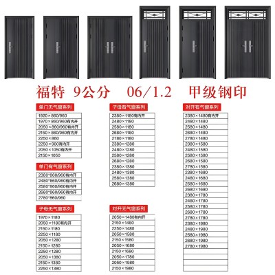 甲级防盗门入户门钢制金属进户门加厚钢板铁门室内门卧室门公寓门图2