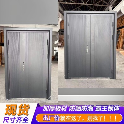甲级防盗门入户门钢制金属进户门加厚钢板铁门室内门卧室门公寓门图4