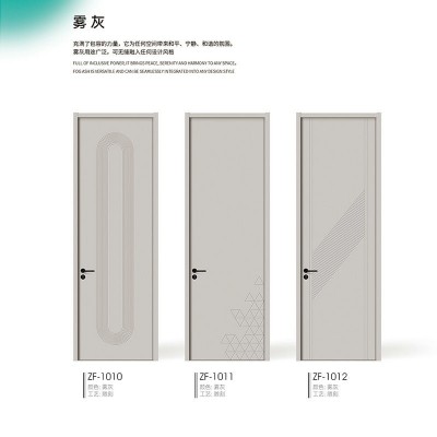 2024新款复合室内门静音碳晶木门烤漆新中式简约房间卧室免漆门图3
