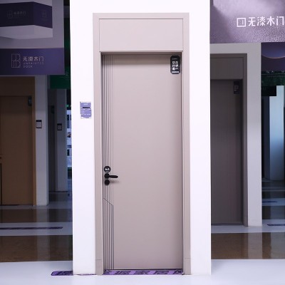 现代简约实木门卧室隔音入户门整套锌合金小众轻奢房间门图3