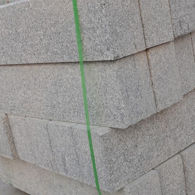 芝麻灰路沿石 花岗岩路平石 机切面道路两侧安装芝麻灰路缘石图4