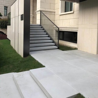 露娜灰石材露娜灰皮革面露娜灰莱姆石私家花园庭院大宅景观石材图3