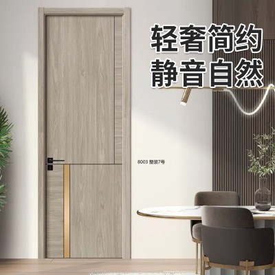 门卫生间门室内隔音生态门室内实木卧室门复合木门家用生态免漆房图2