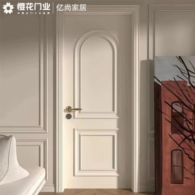 复古法式典雅烤漆门复合静音极简风全屋卧室门现代简约整套 实木门